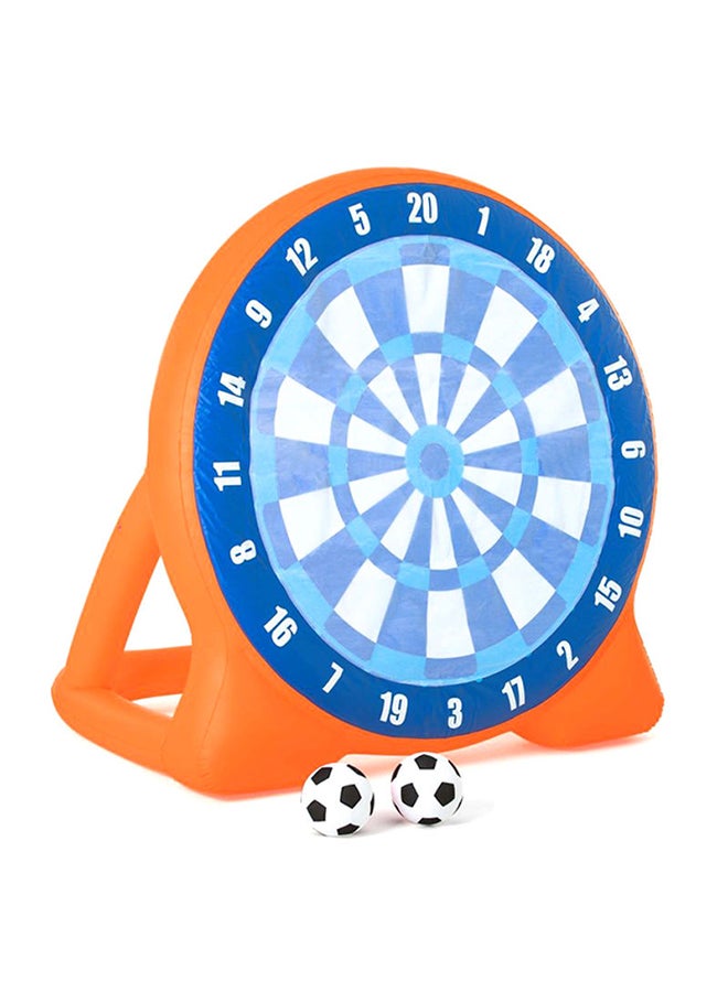 3-Piece All Star Kickball Inflatable Dartboard Play Day Kick Darts Game Kit 107x157x57cm