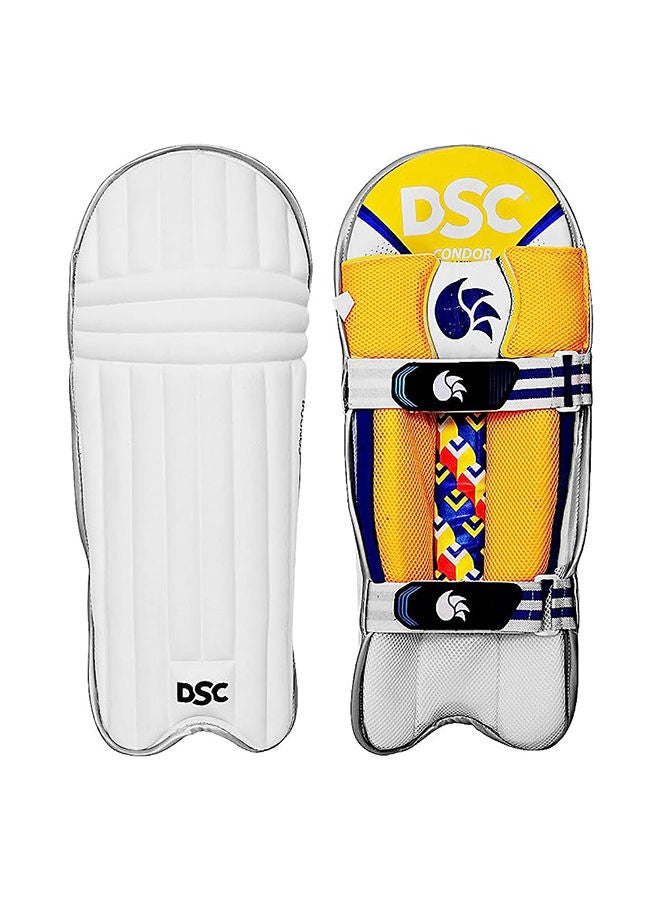 DSC Condor Flicker Leather Cricket Batting Legguard for Mens | Size - Mens | Right Hand