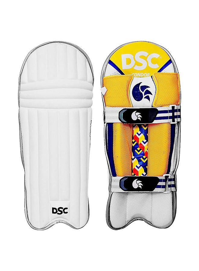 DSC Condor Flicker Leather Cricket Batting Legguard for Mens | Size - Mens | Right Hand