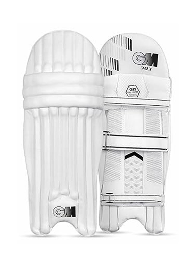 303 Leather Cricket Batting Legguard | Premium Leather | Excellent Protection | Comfortable Fit | Durable | Enhanced Coverage | Ideal for Serious Players