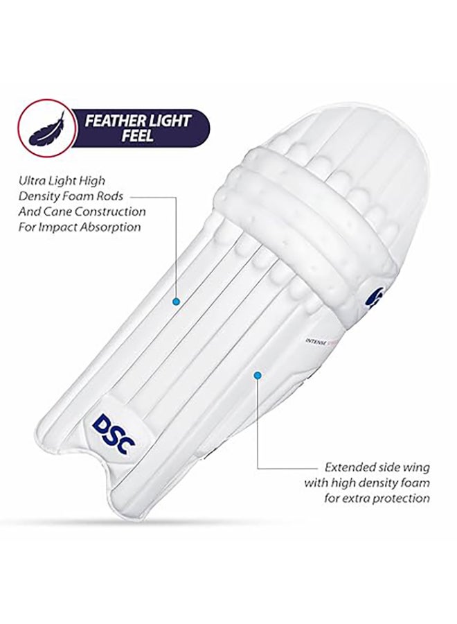 Intense Speed Leather Cricket Batting Legguard for Mens | Size - Mens | Right Hand