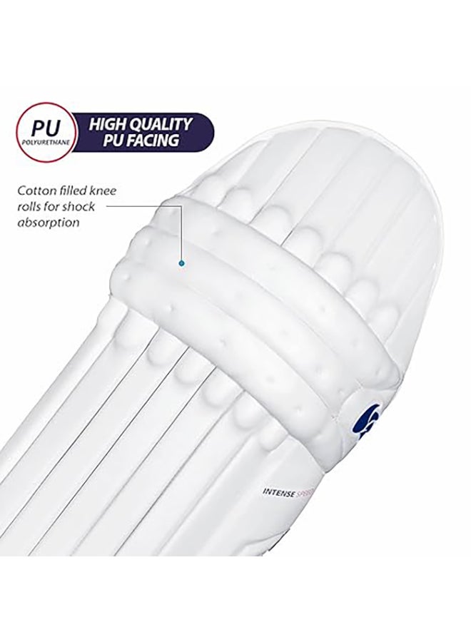 Intense Speed Leather Cricket Batting Legguard for Mens | Size - Mens | Right Hand