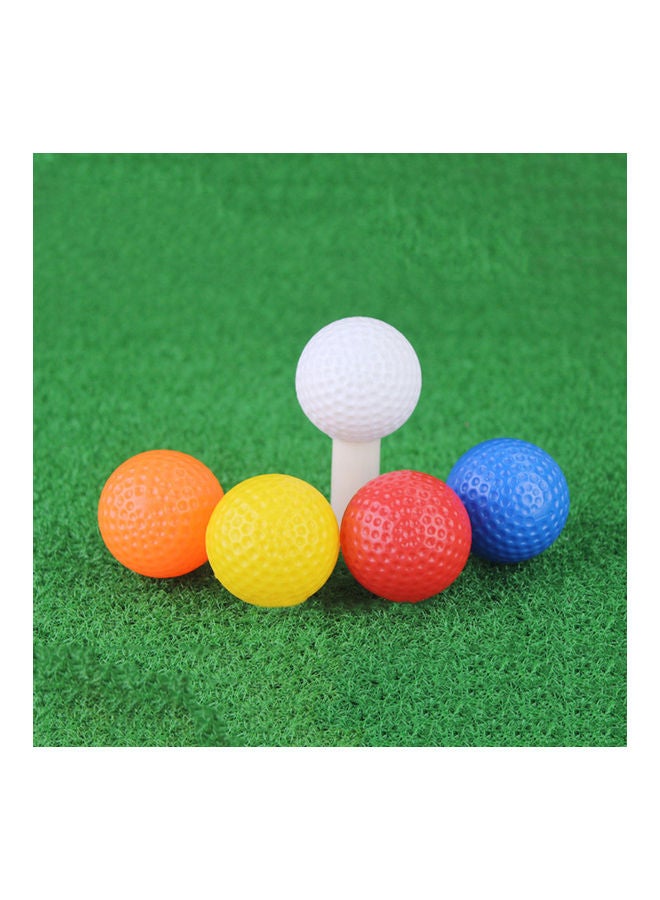 10 Piece Hollow Practice Golf Playing Ball Toy For Indoor Training 20 x 10 x 20cm