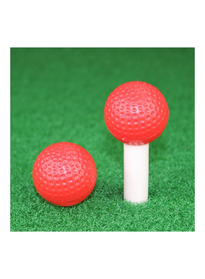 10 Piece Hollow Practice Golf Playing Ball Toy For Indoor Training 20 x 10 x 20cm