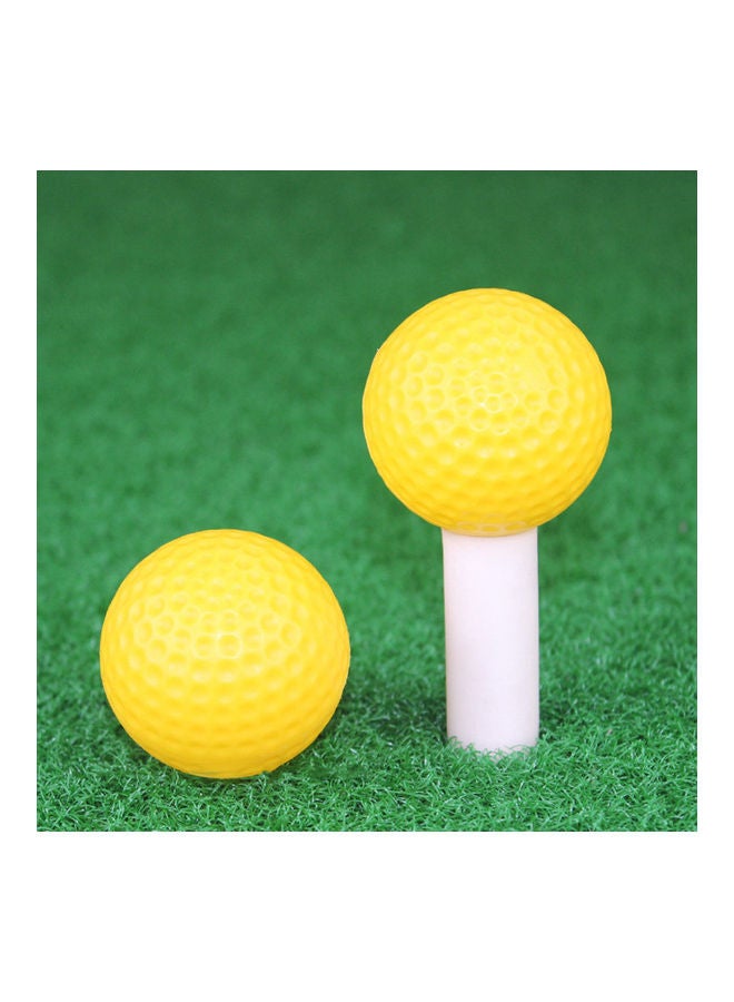 10 Piece Hollow Practice Golf Playing Ball Toy For Indoor Training 20 x 10 x 20cm
