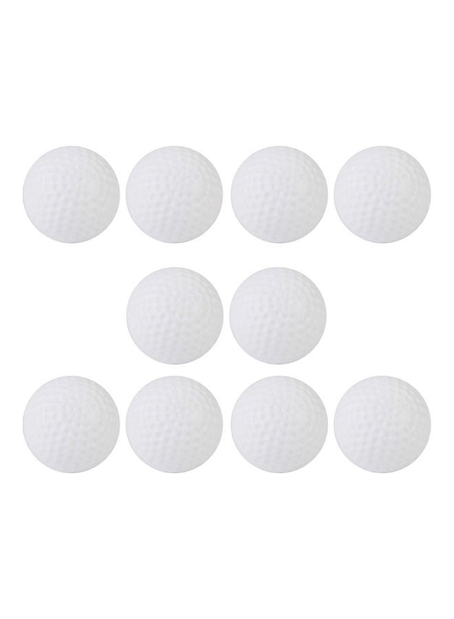 10pcs Hollow Practice Golf Sports Gym Playing Ball Toy For Indoor Training 20 x 10 x 20cm