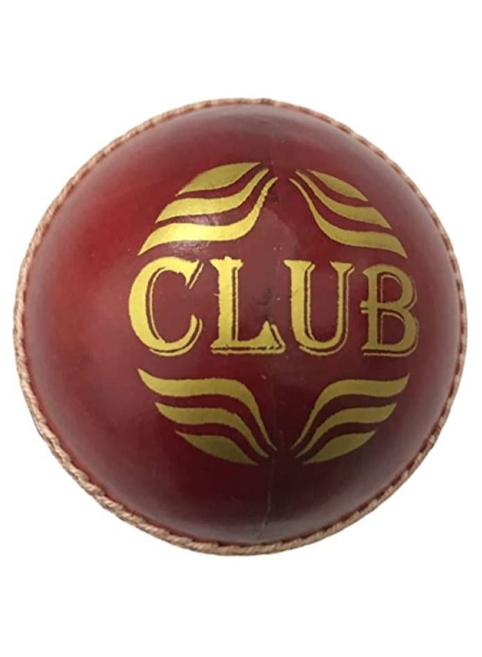 MRF Club Cricket Ball Red Colour