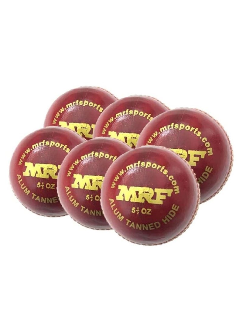 MRF Club 6 Pieces Cricket Balls