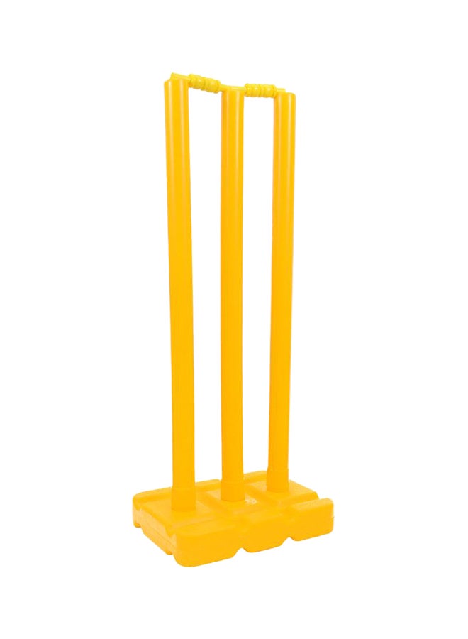 Cricket Plastic Stumps With Base And Bails 28inch