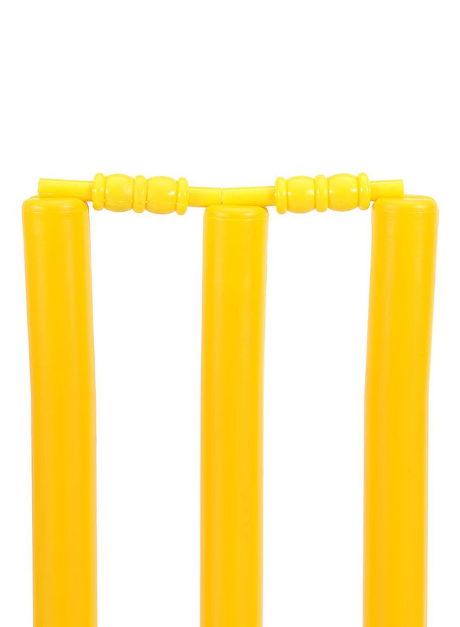 Cricket Plastic Stumps With Base And Bails 28inch