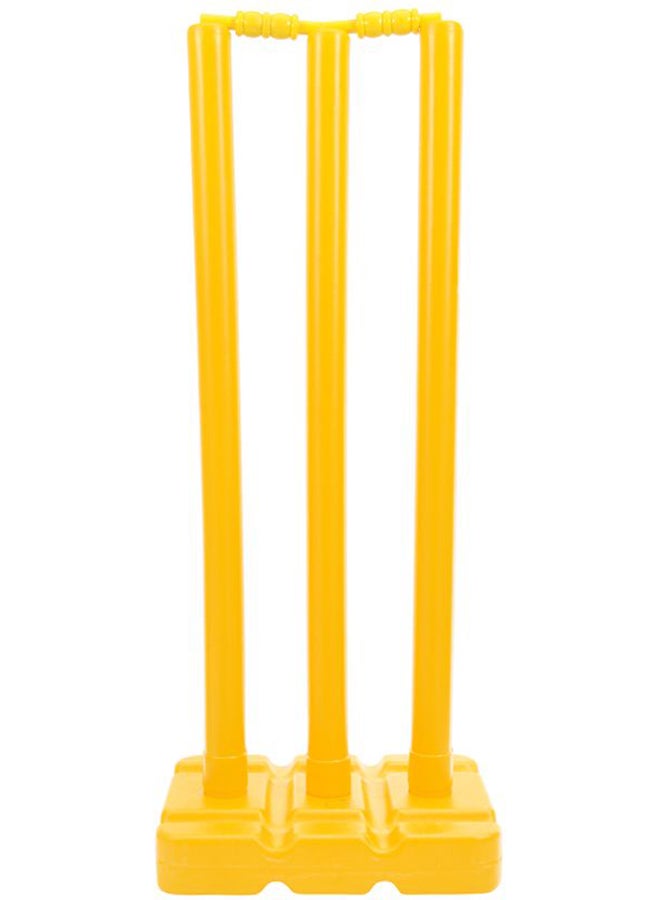 Cricket Plastic Stumps With Base And Bails 28inch