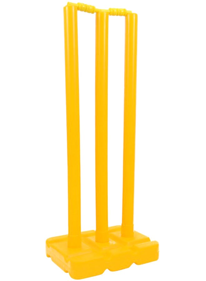 Cricket Plastic Stumps With Base And Bails 28inch