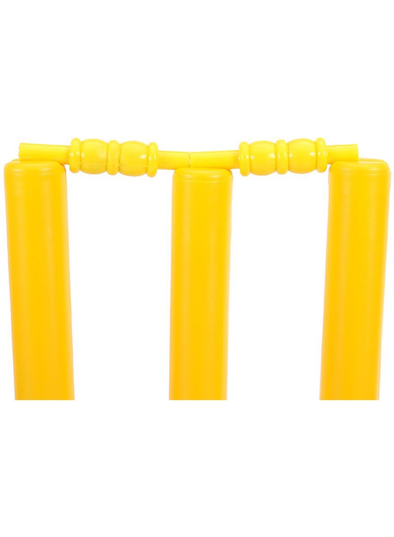 Cricket Plastic Stumps With Base And Bails 28inch