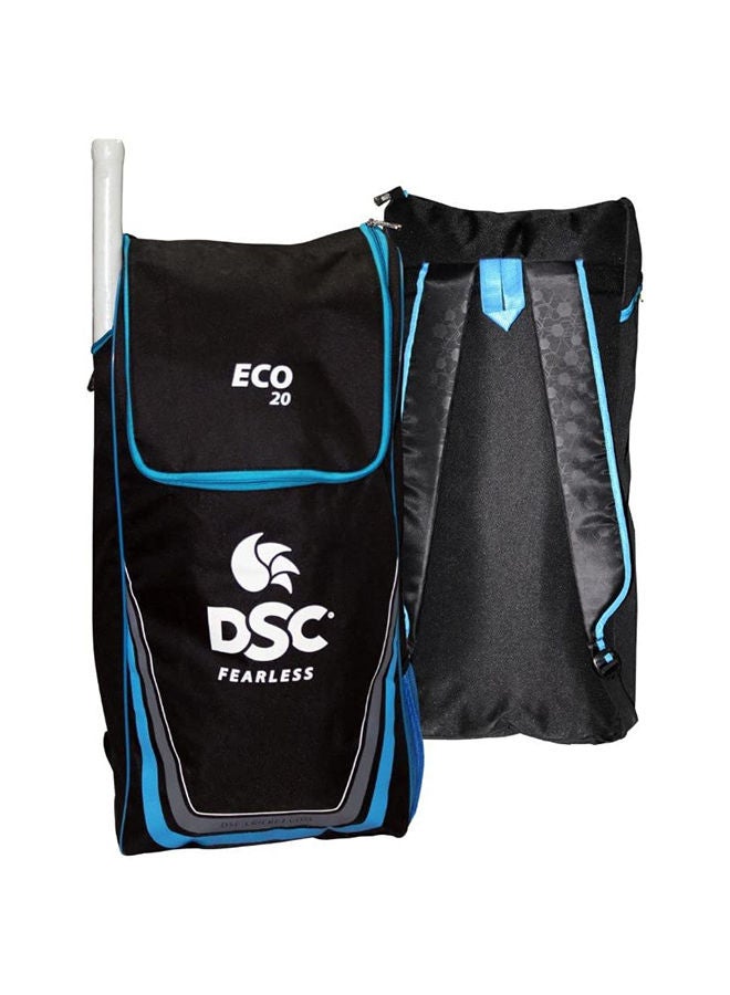 Eco-20 Cricket Kit Bag | Size: 28L x 13.5 Bx 6.5 H Inches | Material: Durable Duro | Volume: 57 Litres | Anti-Scuff Corner Protection | Durable & Classy