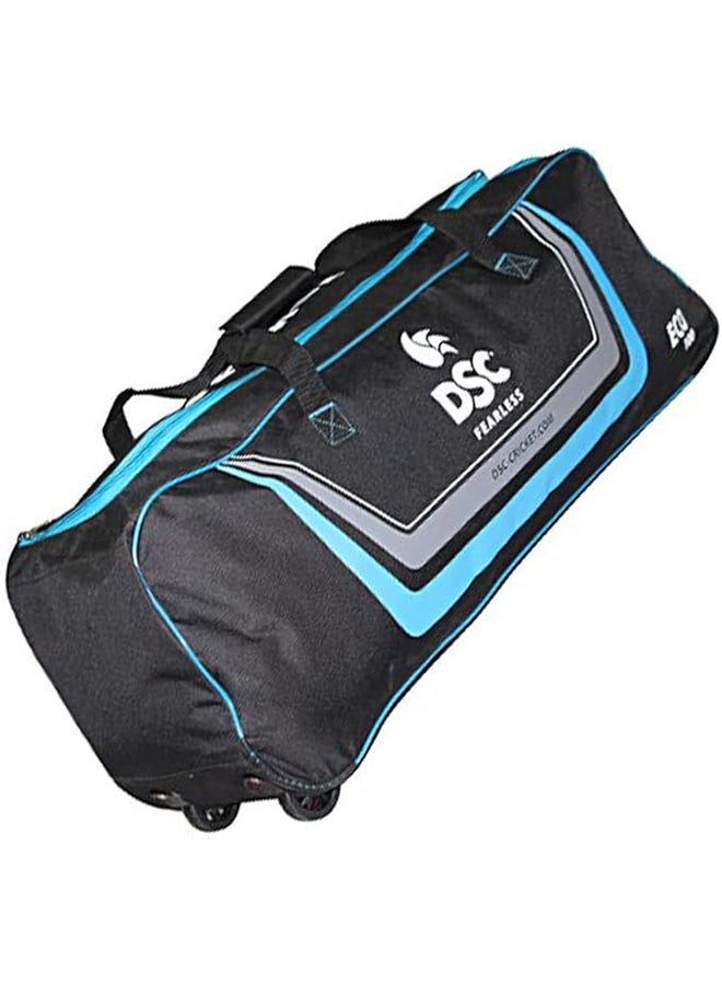 Eco 100 Cricket Kit Bag | Size: 34Lx 10.5Wx 12.5H Inches| For All Players | Material: Polyester | Durable & Classy | Anti-Scuff Corner Protection | Additional Zipped Pocket