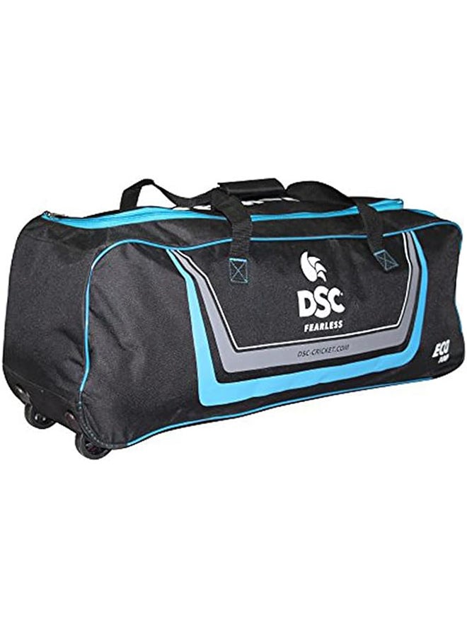 Eco 100 Cricket Kit Bag | Size: 34Lx 10.5Wx 12.5H Inches| For All Players | Material: Polyester | Durable & Classy | Anti-Scuff Corner Protection | Additional Zipped Pocket