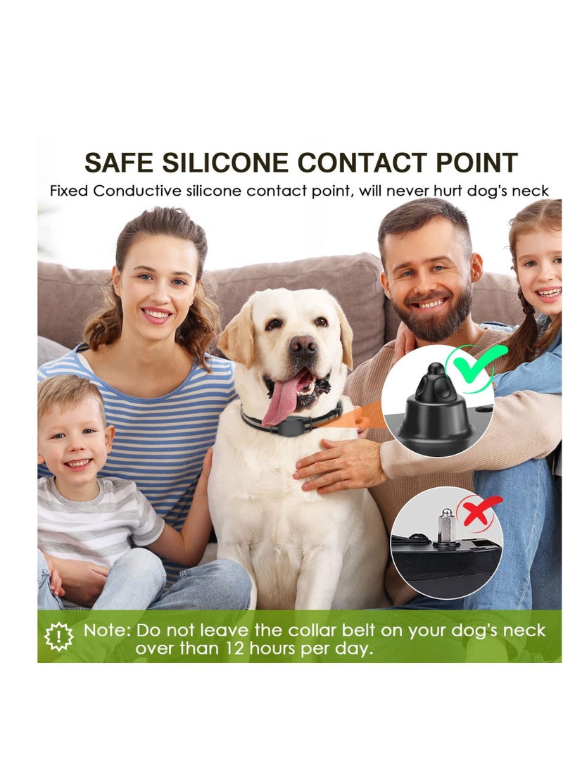 Dog Training Collar Waterproof Shock Collars for Dog with Remote, 4 Training Modes, 2 Shock Modes, Beep, and Vibration, Rechargeable Electric Dog Shock Collar for Medium Large Dogs