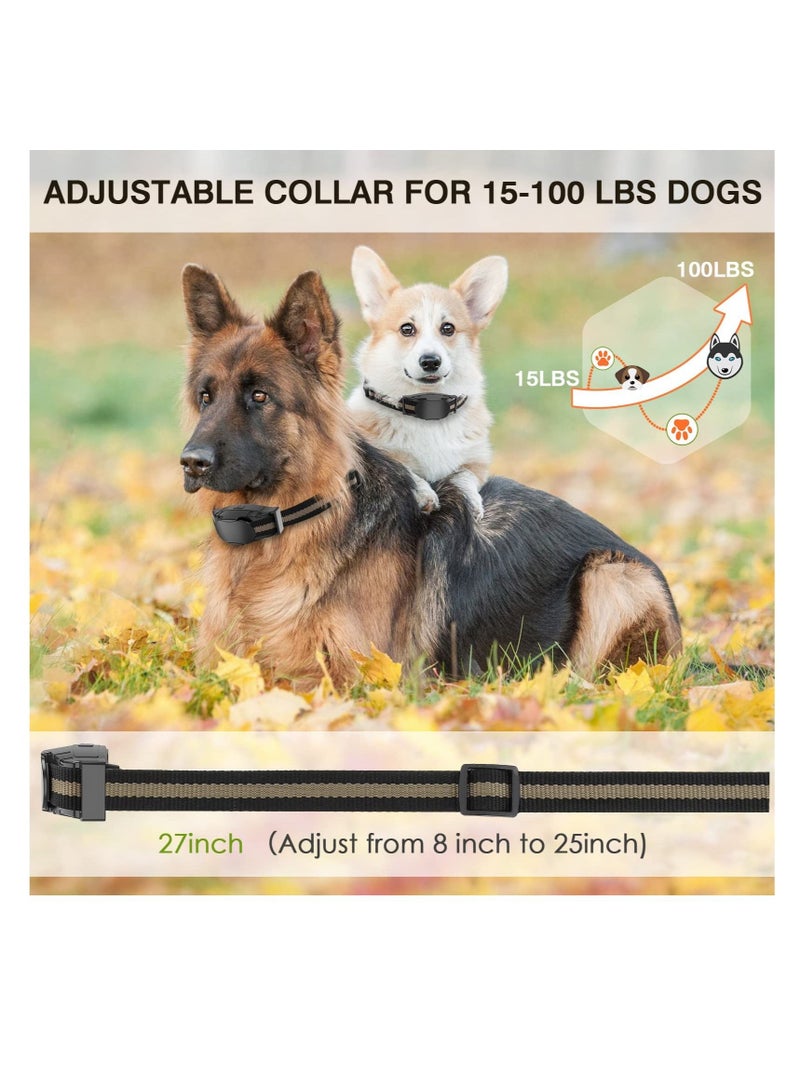 Dog Training Collar Waterproof Shock Collars for Dog with Remote, 4 Training Modes, 2 Shock Modes, Beep, and Vibration, Rechargeable Electric Dog Shock Collar for Medium Large Dogs