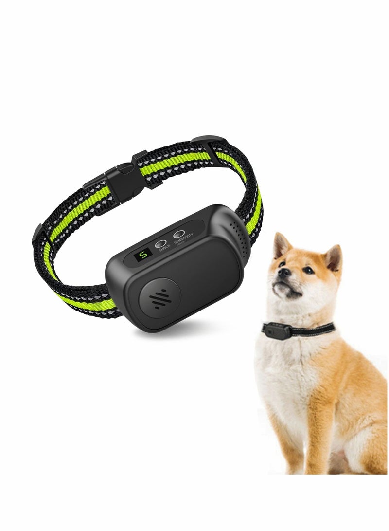 Rechargeable Dog Bark Collar with Beep Vibration and Shock, Anti Barking Collar for Small Medium Large Dogs, Humane Dog Training Device with 5 Adjustable Sensitivity Levels