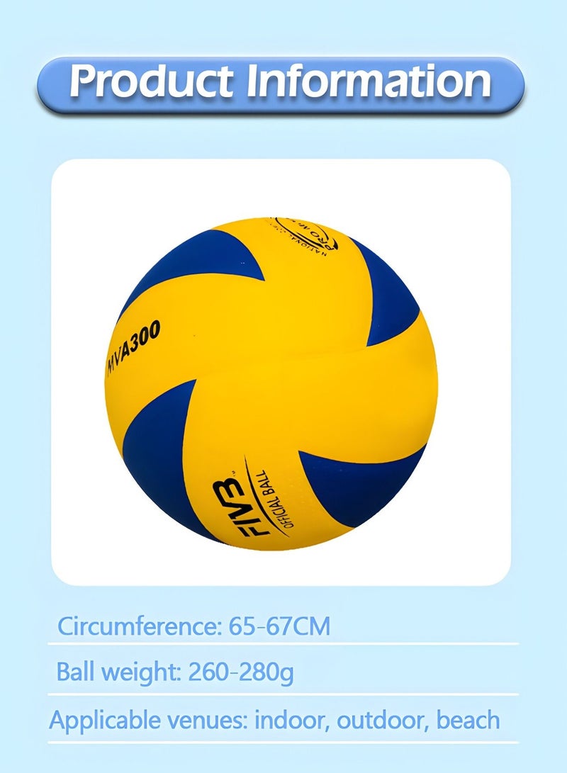 Soft Touch Volleyball - Official Size 5 for Indoor/Outdoor/Gym/Beach Games,Sports Training Game Play Ball,Premium Soft Volleyball