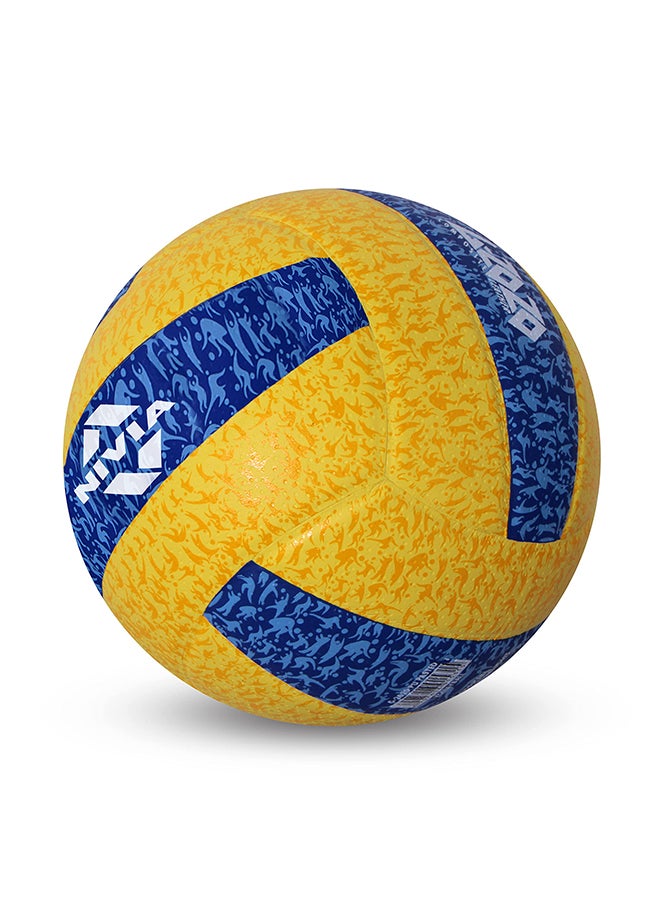 G-2020 Rubber Volleyball | Size: 4 | Laminated | 18 Panels | for Indoor & Outdoor Matches | Machine Stitch | Butyl Bladder | High Air Retention