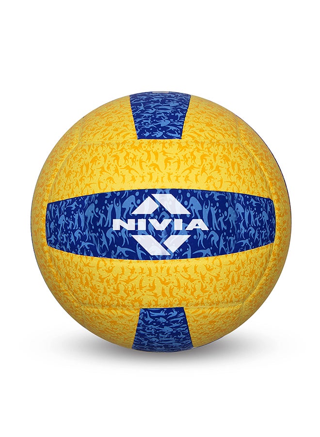 G-2020 Rubber Volleyball | Size: 4 | Laminated | 18 Panels | for Indoor & Outdoor Matches | Machine Stitch | Butyl Bladder | High Air Retention