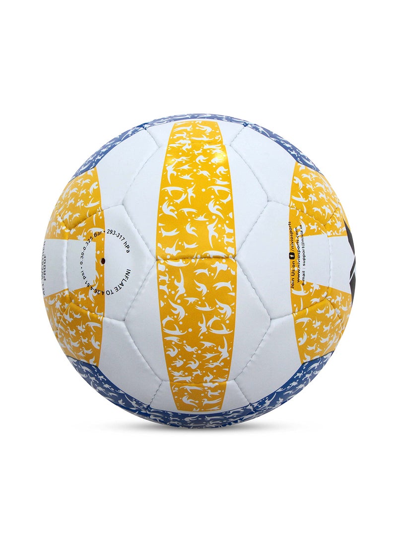 Classic Rubber Volleyball | Color: Multicolor | Size: 4 | Material: Rubber | Ideal for Training/Match | 32 Panels | Hand Stitched Construction | Bladder Butyl | Suitable for: All Indoor Surface