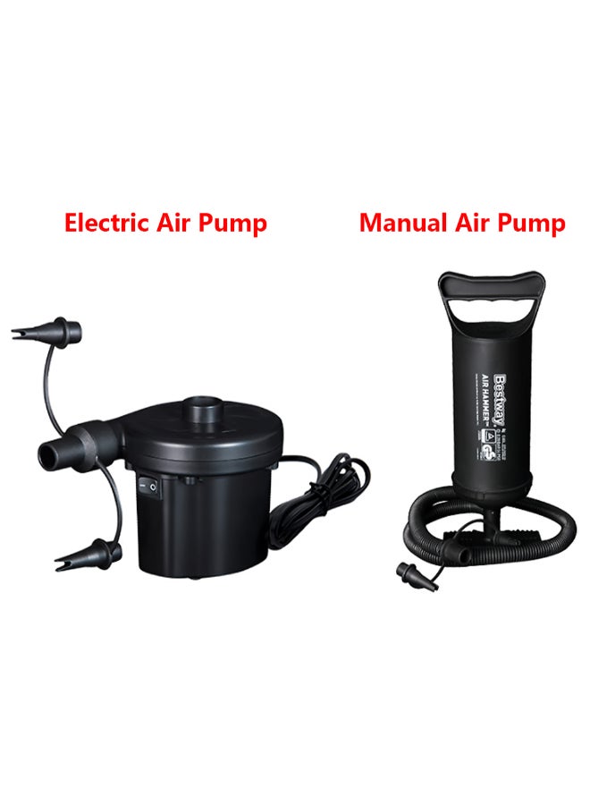 2-Piece Multifunctional Electric And Manual Air Pump