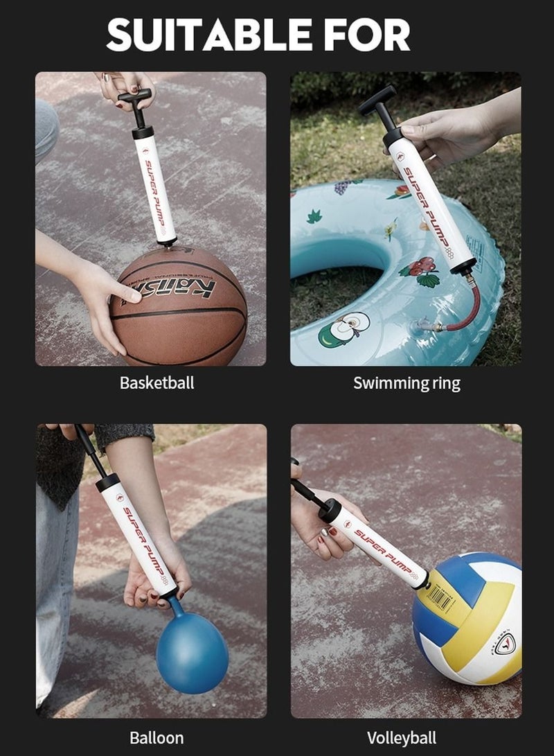 Portable Hand Pump Inflator, Ball Pump for Basketball Football Soccer Volleyball Rugby Water Polo Ball Swim Ring, Balloon, For Cycling For Yoga Balls, Air Pump For All Kind Of Sports Ball