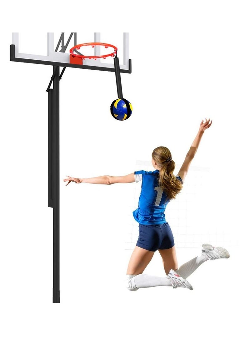 Volleyball Hoop Spike Trainer, Basketball Training System, Equipment Aid Improves Serving, Jumping, Arm Swing Mechanics and Spiking Power, perfect for Beginners Practicing