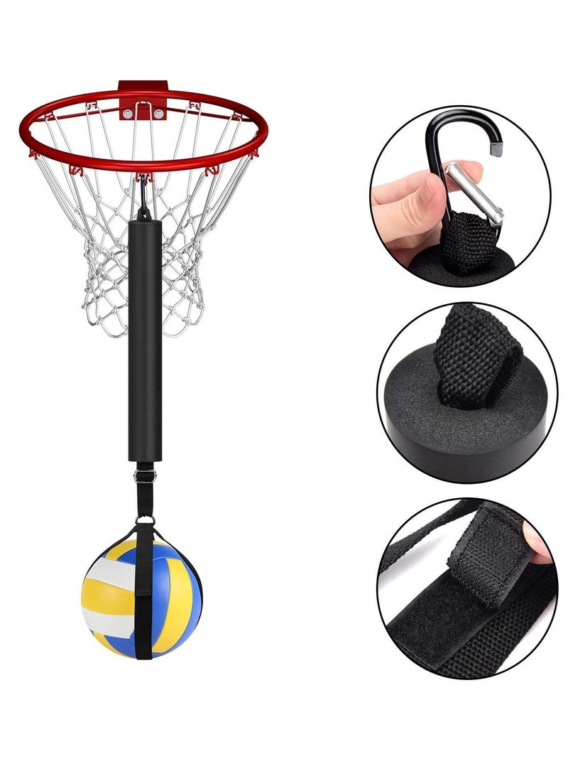 Volleyball Hoop Spike Trainer, Basketball Training System, Equipment Aid Improves Serving, Jumping, Arm Swing Mechanics and Spiking Power, perfect for Beginners Practicing