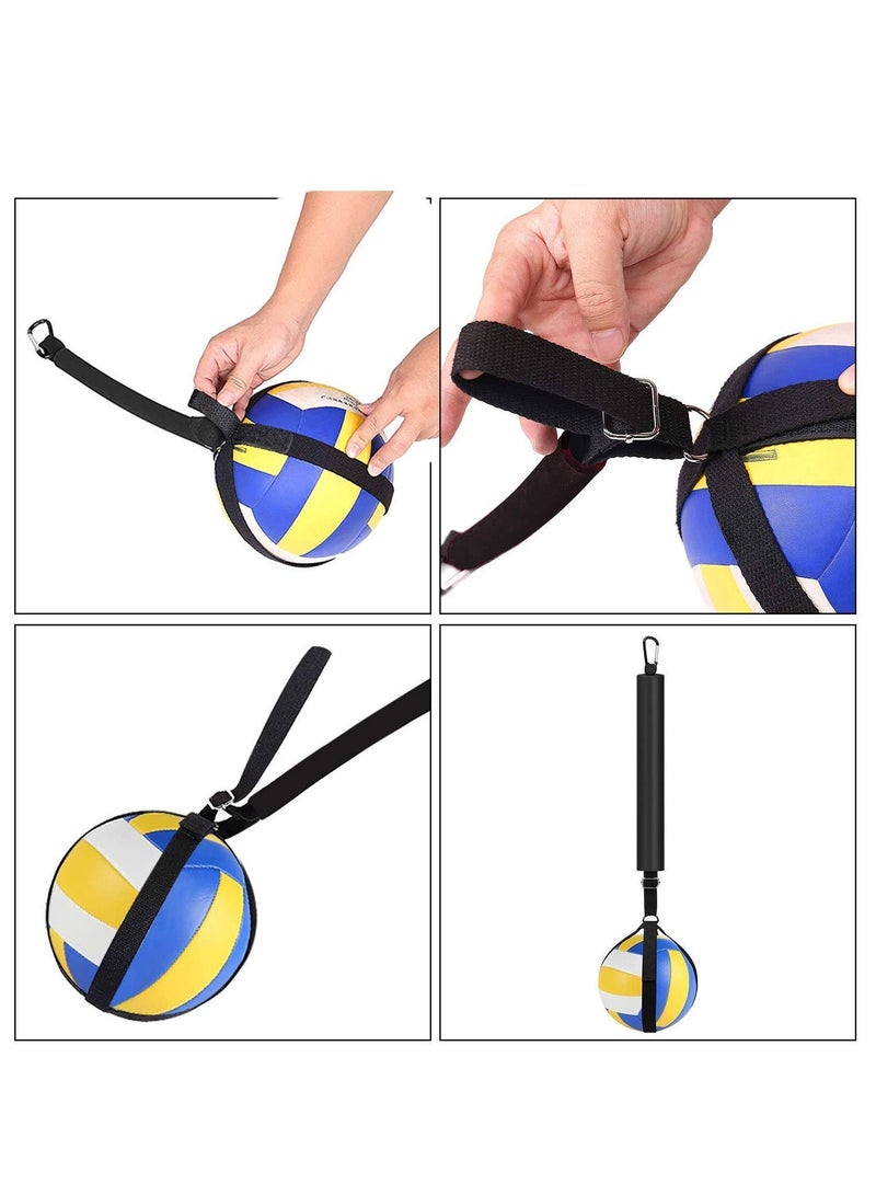 Volleyball Hoop Spike Trainer, Basketball Training System, Equipment Aid Improves Serving, Jumping, Arm Swing Mechanics and Spiking Power, perfect for Beginners Practicing