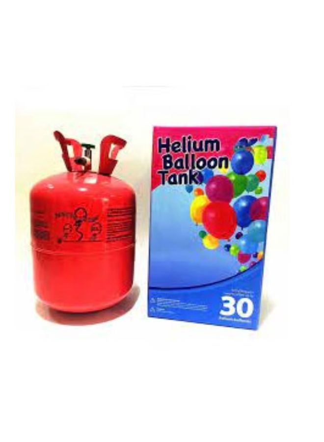 Helium Tank Baloon And Ribbon