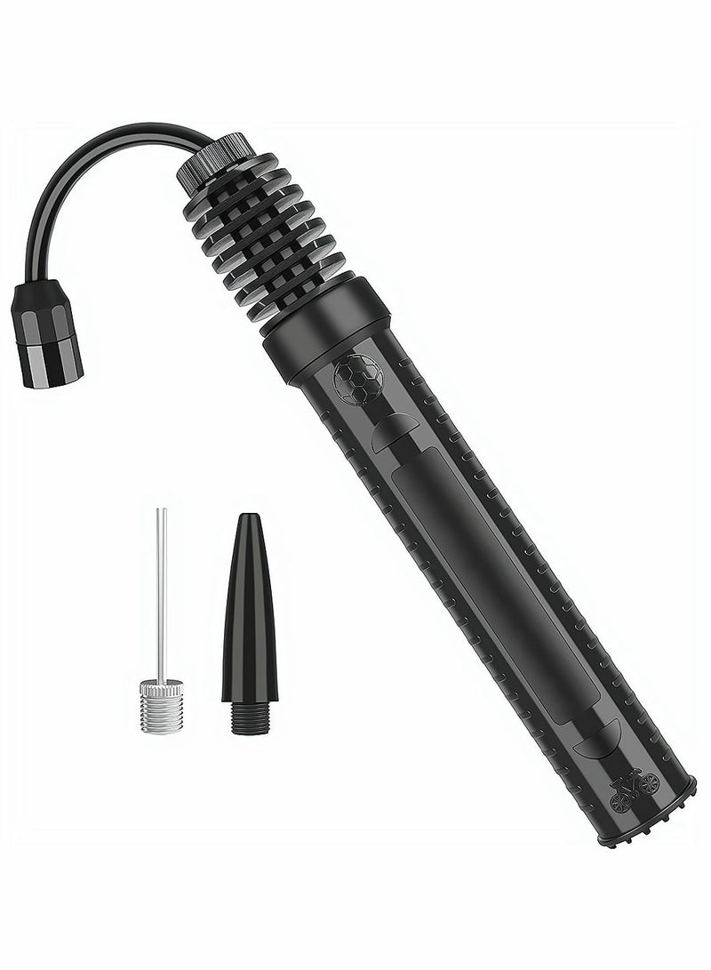 Portable Air Pump Sports Ball Tool Inflator with 1 Pcs Needles Valve Adapter for Football Basketball Volleyball Rugby Balloons Swim Inflatables