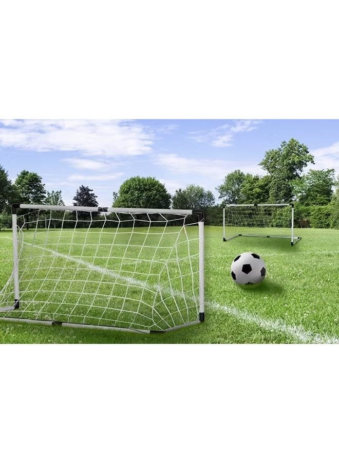 4-Piece Portable Mini Soccer Sports Football Goals Net For Indoor Outdoor Garden Set 92x61x48cm