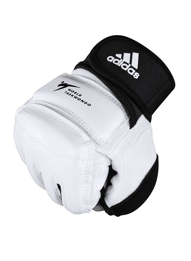 Taekwondo Fighter Gloves - White/Black XS