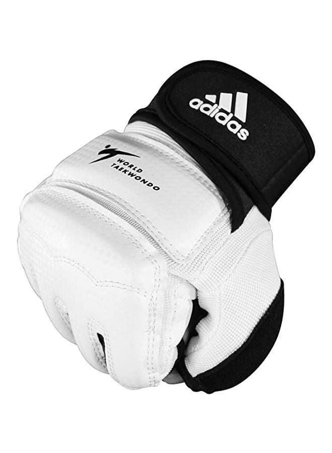 Taekwondo Fighter Gloves - White/Black, L LLiters