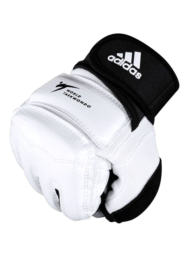 Taekwondo Fighter Gloves - White/Black XL