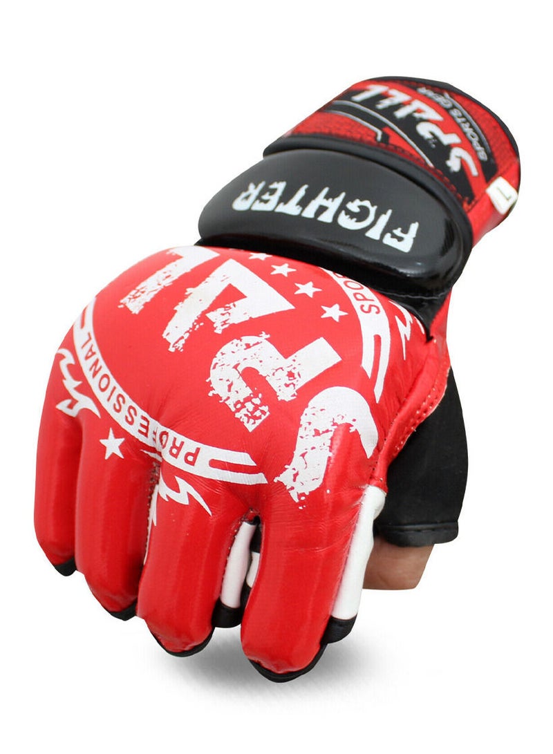 Spall Professional MMA Gloves Half Finger For Kickboxing Muay Thai Boxing Fighting Wrestling Sparring Sports Training For Men And Women