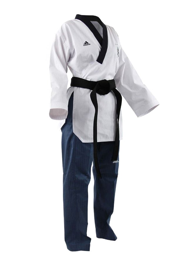 Taewondo Poomsae Adult Female Uniform - White/L.Blue