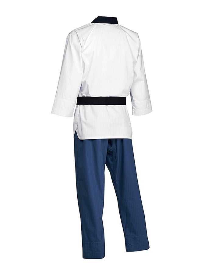 Taewondo Poomsae Adult Female Uniform - White/L.Blue