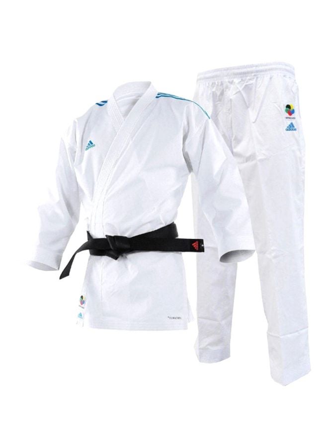 AdiZero Karate Uniform - White/Blue 140cm