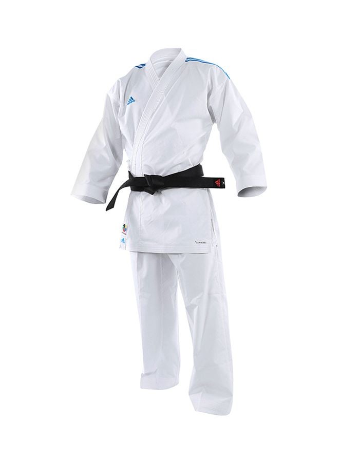 AdiZero Karate Uniform - White/Blue, 185cm 185cm