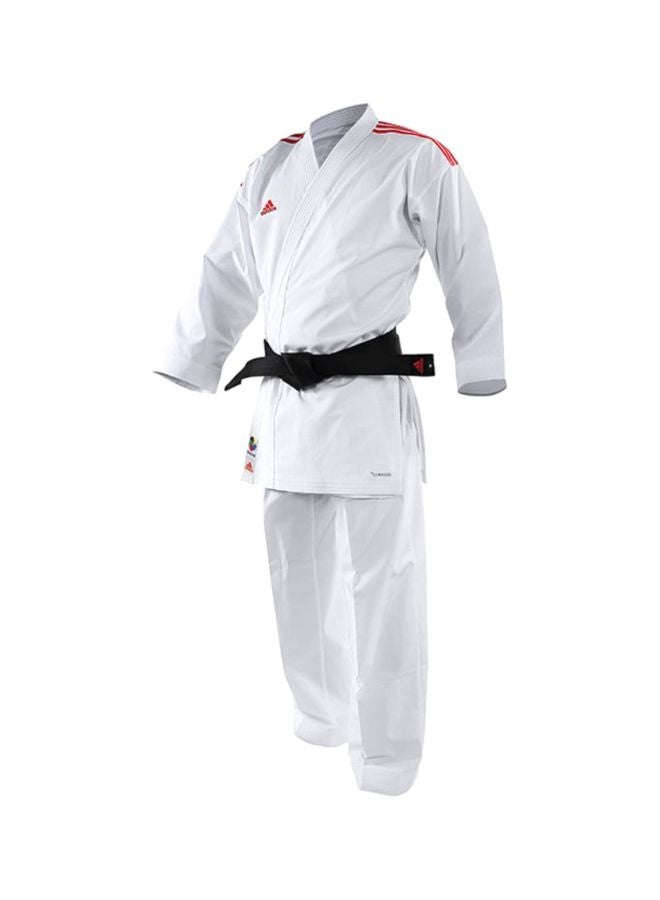 AdiZero Karate Uniform - White/Red, 155cm