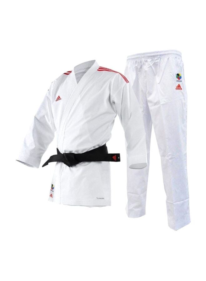 AdiZero Karate Uniform - White/Red, 155cm