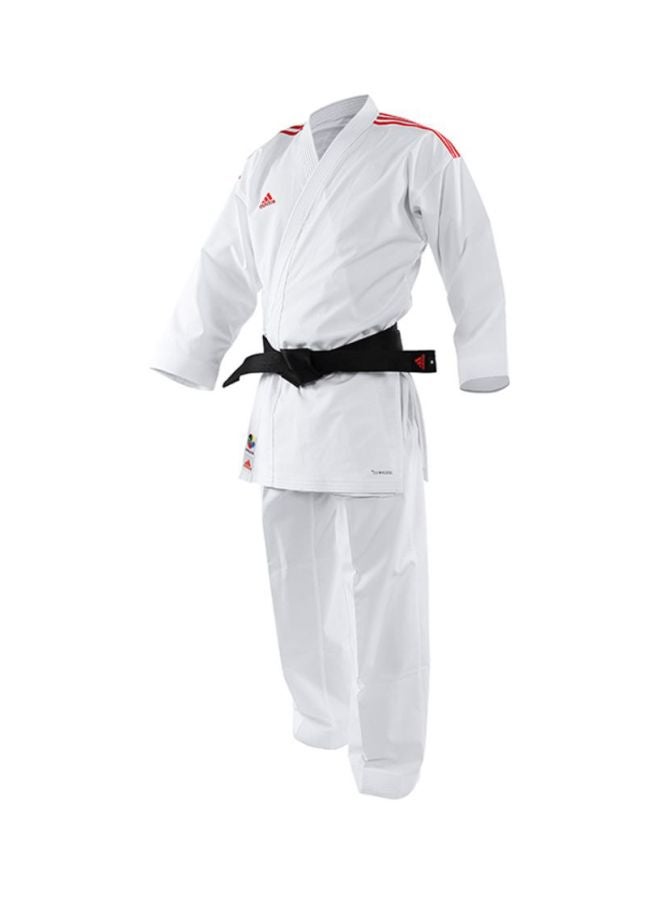 AdiZero Karate Uniform - White/Red, 200cm