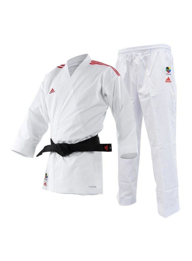 AdiZero Karate Uniform - White/Red, 200cm