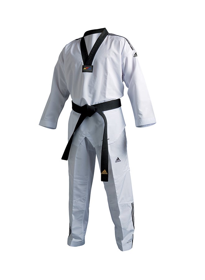 ADI-FIGHTER III Taekwondo Uniform - White/Black,