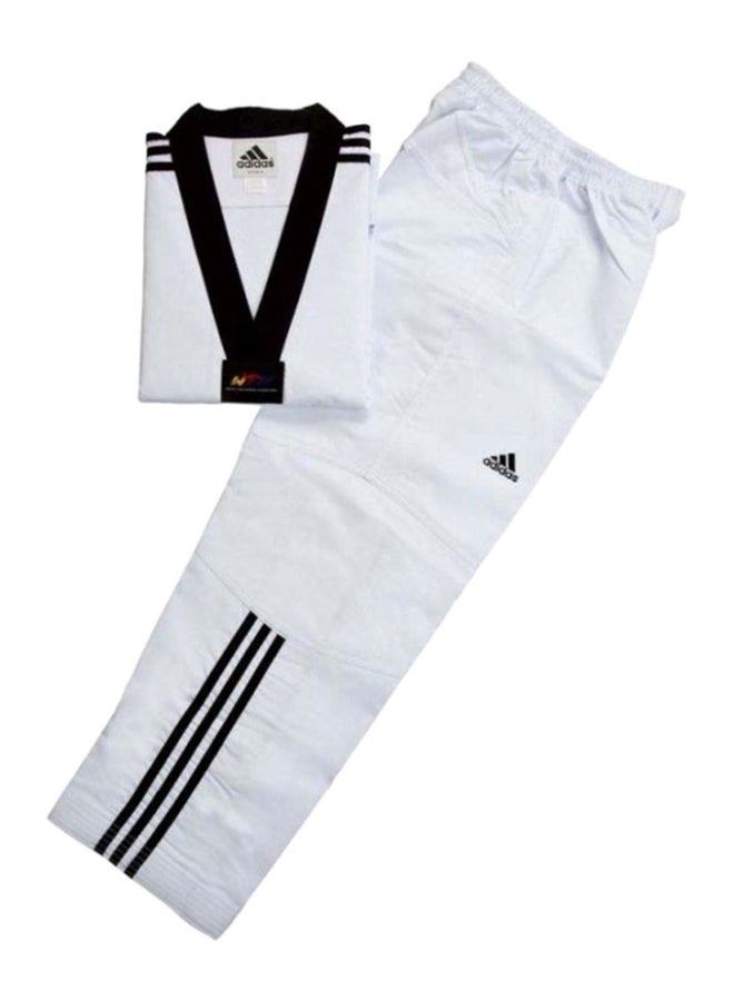 ADI-FIGHTER III Taekwondo Uniform - White/Black,