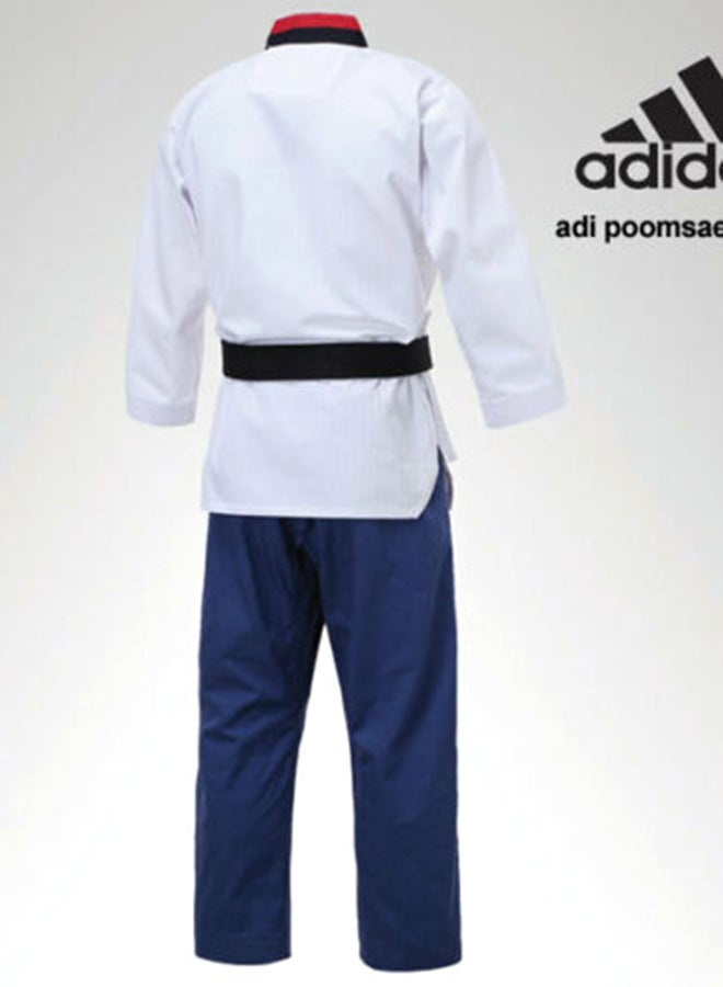 Taekwondo Poomsae Youth Male Uniform - White/L.Blue